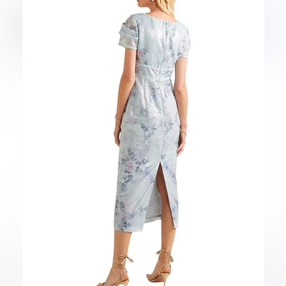 Brand new with tag Marchesa Notte light blue sequin dress size 2 - Picture 2 of 15